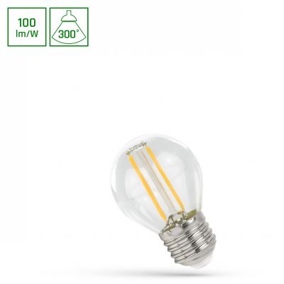 Żarówka LED kulka do girland E-27 230V 1W ciepła biel SPECTRUM (WOJ+14581)