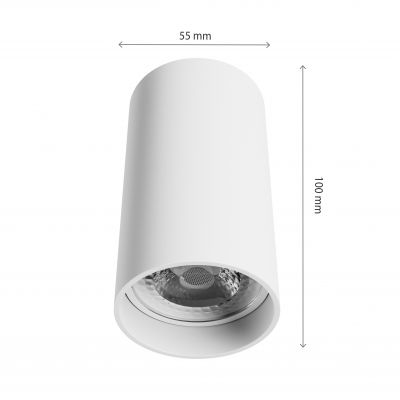 Oprawa punktowa CHLOE VARIOSA GU10 NATYNKOWA GU10 230V IP20 55x100MM BIAŁY OKRĄGŁA Spectrum LED (SLIP005062)