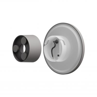 Lampa elewacyjna PIATTA 9W CCT ciepła/neutralna/zimna biel IP44 SZARY SLI003040CCT_PW SPECTRUM (SLI003040CCT_PW)