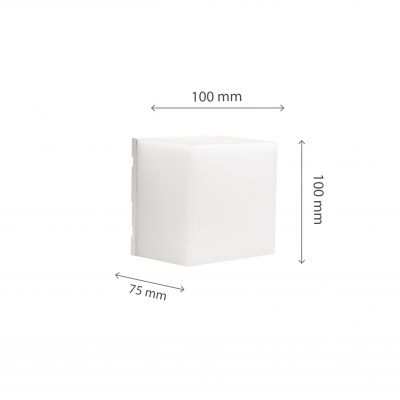 Lampa oprawa elewacyjna kinkiet SCATOLLO 5W ciepła/neutralna/zimna biel IP54 BIAŁY (SLI003036CCT_PW)