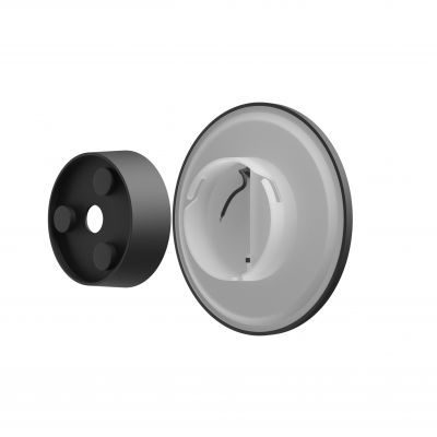 Kinkiet oprawa ścienna PIATTA 12W CCT 230V IP44 180x47MM CZARNY OKRĄGŁA ELEWACYJNA Spectrum LED (SLI003030CCT_PW)