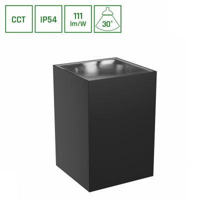 Oprawa natynkowa elewacyjna TORRE 9W ciepła/neutralna/zimna biel 230V IP54 (SLI003023CCT_PW)
