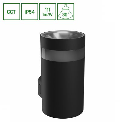 Oprawa natynkowa elewacyjna TORRE RING 9W ciepła/neutralna/zimna biel 230V (SLI003025CCT_PW)