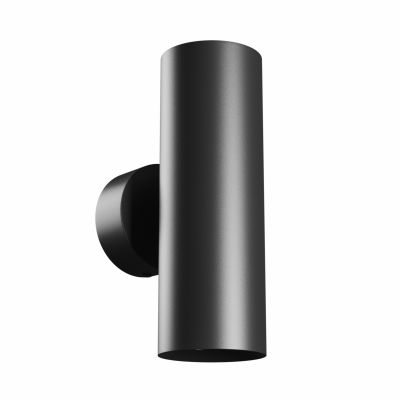 SQUALLA VARIOSA TUBO 2XGU10 KINKIET 230V IP20 55X160X90MM CZARNY OKRĄGŁA (SLIP006018)