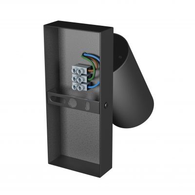 SQUALLA VARIOSA SWITCH GU10 KINKIET 230V IP20 55x100MM CZARNY OKRĄGŁA (SLIP006022)