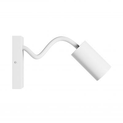 SQUALLA VARIOSA FLEXI SWITCH GU10 KINKIET 230V IP20 55x100x410MM BIAŁY OKRĄGŁA (SLIP006023)