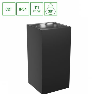 Oprawa natynkowa elewacyjna TORRE 18W ciepła/neutralna/zimna biel 230V (SLI003024CCT_PW)