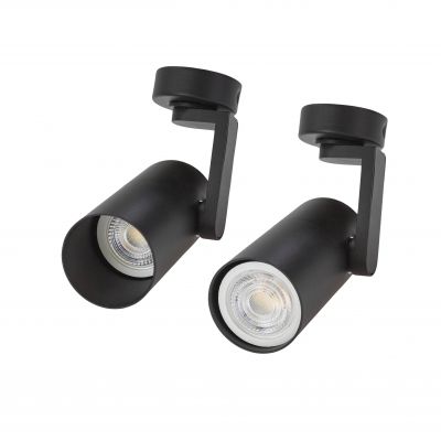 Oprawa Madara Mini II GU10 baza GU10 250V IP20 56x120x117mm czarny  SLIP003013 Spectrum Led (SLIP003013)