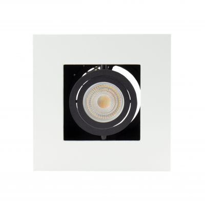 Oprawa natynkowa MIRORA GU10 IP20 145X145X85mm biały/czarny kwadratowa ruchoma  SLIP005045 Spectrum Led (SLIP005045)