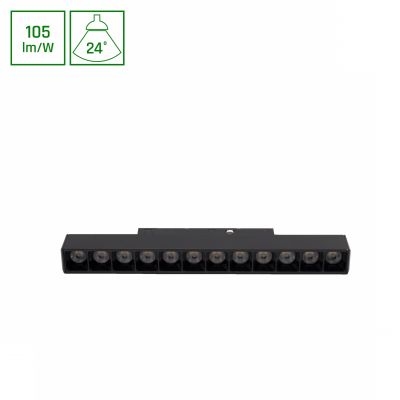 SYSTEM SHIFT BASIC - GRID S Oprawa liniowa 220mm 12W 2700K b. ciepła CZARNY Spectrum LED (WLD+70029WW)