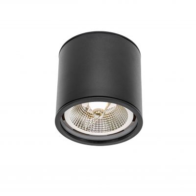 CHLOE AR111 GU10 IP65 okrągła czarna nieruchoma partia 2 SLIP005032 Spectrum Led (SLIP005032)