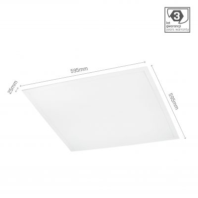 ALGINE PANEL BACKLIGHT 40W NW 230V 120st IP20 600x600x25 BIAŁY SLI035057NW_PW Spectrum Led (SLI035057NW_PW)
