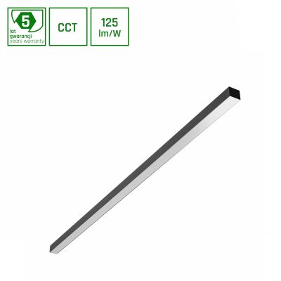 ALLDAY BASIC 50W CCT 230V IP20 1503x42x37mm CZARNY 5 LAT GW. (SLI047303CCT_PW)