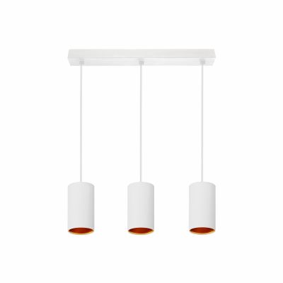  Oprawa zwieszana zwis CHLOE GU10 x3 IP20 biała złota prostokąt  SLIP005007 Spectrum Led (SLIP005007)