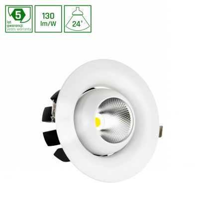 CEL MIRYDA ROUND 830 27W 230V 24st White CEL45PRO3083024W  WOJP02885 Spectrum Led (WOJP02885)