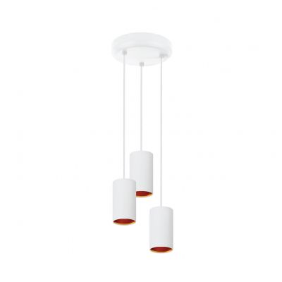  Oprawa zwieszana zwis CHLOE GU10 x3 IP20 biała złota okrągła  SLIP005005 Spectrum Led (SLIP005005)