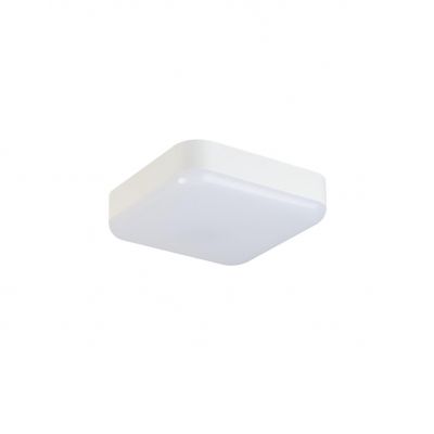 Plafoniera LED z czujnikiem ruchu IPER 10W IP65 20cmx20cm barwa neutralna biały 37302 KANLUX  (37302)