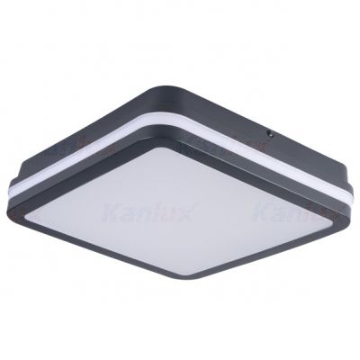 Plafoniera LED z czujnikiem ruchu 24W neutralna BENO 1920lm IP54 Grafitowy 33347 KANLUX (33347)