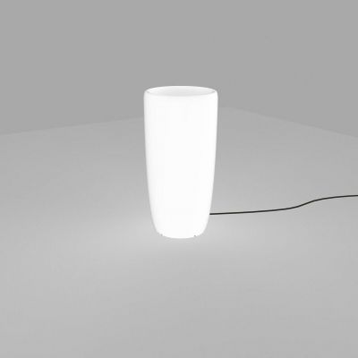 Nowodvorski lampa stojąca zewnętrzna (świecąca donica) Flowerpot M E27 biała 9712 (9712)