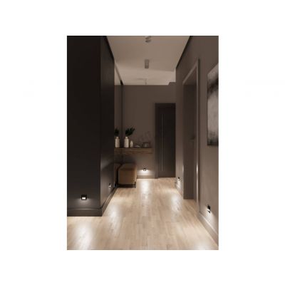 Oprawa schodowa LED TANGO LED Light 1,8W 230V AC 3000K barwa ciepła IP20 czarny mat SKOFF (MA-TAN-D-H-1-ML-ML-01)