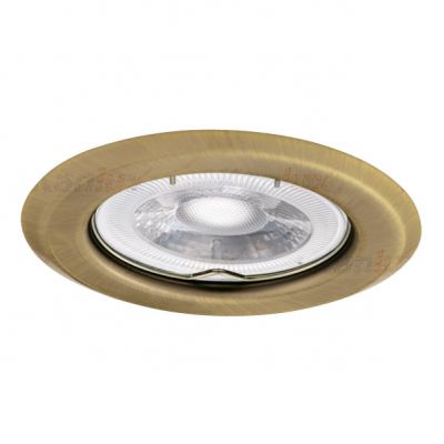 Oprawa sufitowa punktowa 1x50W Ikl. 12V IP20 ARGUS CT-2114-BR/M matowy mosiądz 324 KANLUX (324)