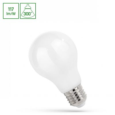 Żarówka LED E27 230V 9W 1050lm GLS COG mleczna ciepła  WOJ+14076 Spectrum Led (WOJ+14076)