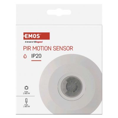 Czujnik ruchu PIR IP20 2000W biały G1150 EMOS (G1150)