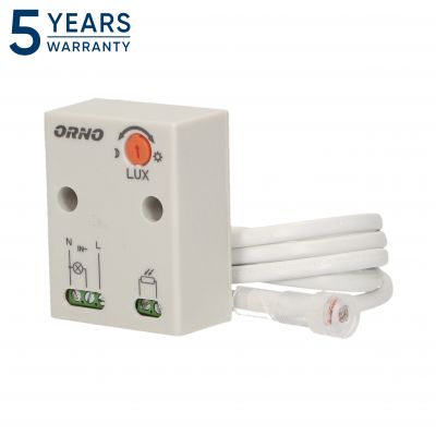 Czujnik zmierzchowy z hermetyczną zewnętrzną sondą, IP65, 2300W OR-CR-233 ORNO (OR-CR-233)