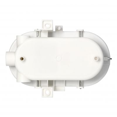 Oprawa oświetleniowa BODRUM E27 max. 15W IP54 klosz szklany stalowa osłona biała ORNO (AD-OP-6561WE27SPS)