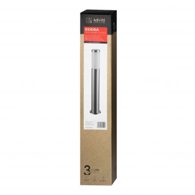 Oprawa ogrodowa EDERA słupek E27 max. 15W IP44 65 cm stal nierdzewna ORNO (AD-OP-6571GE27PM)