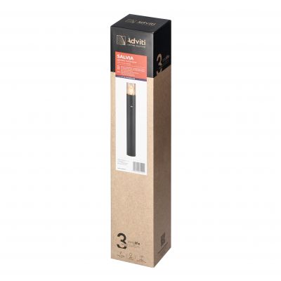 SALVIA oprawa ogrodowa słupek z czujnikiem PIR E27 max. 15W IP54 50cm szary AD-OP-6575GE27PPR Orno (AD-OP-6575GE27PPR)