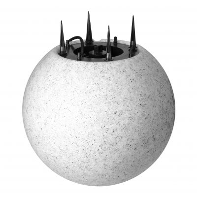 Lampa ogrodowa OFELIA kula E27 oprawa IP65 kamień 38cm wbijana ORNO (AD-OP-6589GE27ZW)