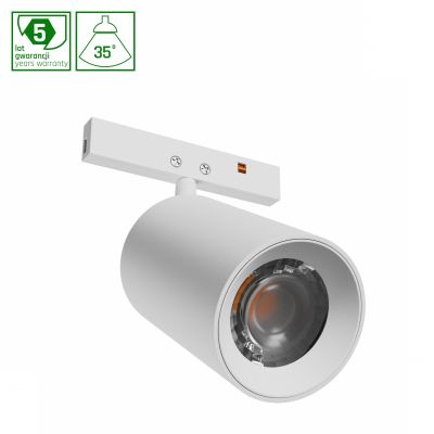 SYSTEM SHIFT NANO - SPOT OPRAWA NA SZYNOPRZEWÓD 35x55x81MM 5W 35ST BIAŁY 5 LAT GW. (WLD+80000)