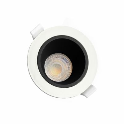 Oprawa sufitowa oczko FIALE CORE ANTI-GLARE GU10 IP20 FI95X46MM BIAŁY SRODEK CZARNY OKRĄGŁA Spectrum LED Wojnarowscy (SLIP001029)