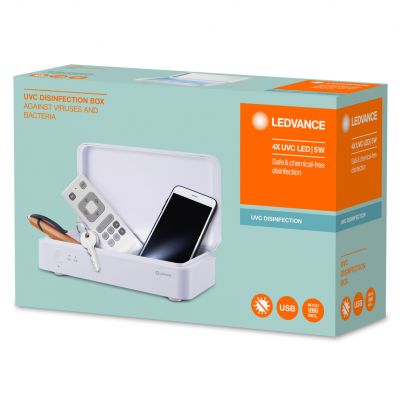 Sterylizator Pudełko dezynfekujące do urządzeń Przenośne USB C UV-C Sterilization BOX 4058075515994 LEDVANCE (4058075515994)