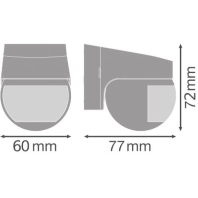 SENSOR WALL 110DEG IP44 DG CZUJNIK LEDVANCE (4058075244757)
