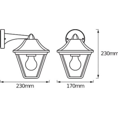 Kinkiet lampa zewnętrzna elewacyjna oprawa ścienna E27 Endura Classic Tradition 4058075206168 LEDVANCE (4058075206168)