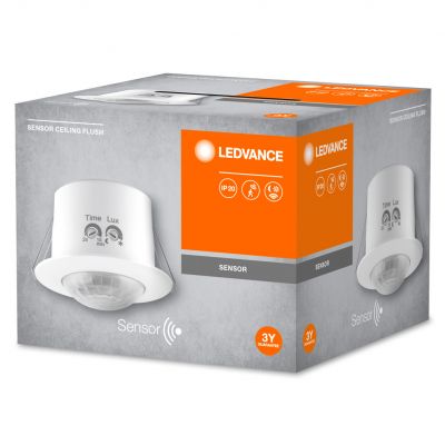 SENSOR CEILING FLUSH 360DEG IP20 WT LEDVANCE (4058075240315)
