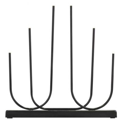 Świecznik świąteczny 6 LED 40 cm 2x AA metal ciepła biel IP20 timer EMOS (DCAW24)