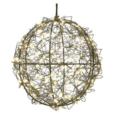 Ozdoba świąteczna kula 200 LED 20 cm ciepła biel IP44 EMOS (DCTW33)