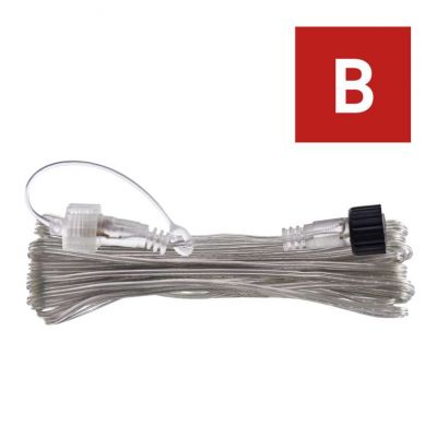 Przedłużacz oświetlenie łączone Standard 10m przeźroczysty IP44 EMOS (D1ZB02)