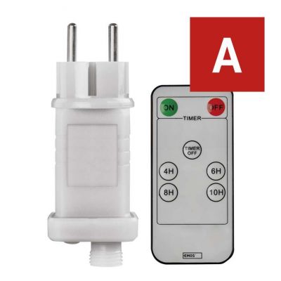 Zasilacz + pilot oświetlenie łączone max. 800 LED timer EMOS (D1ZW02)