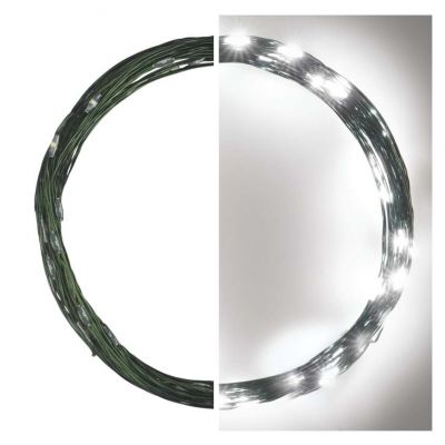 Lampki świąteczne nano łezki 40 LED 4m zimna biel IP44 timer EMOS (D3AC03)