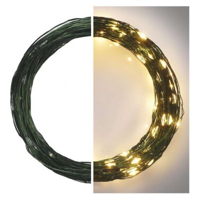 Lampki świateczne nano łezki 150LED 15m ciepła biel IP44 timer EMOS (D3AW05)