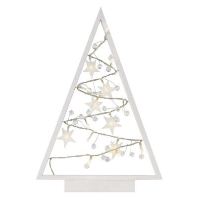 Choinka świateczna 15 LED dekoracja 40cm 2x AA ciepła biel IP20 timer EMOS (DCWW27)