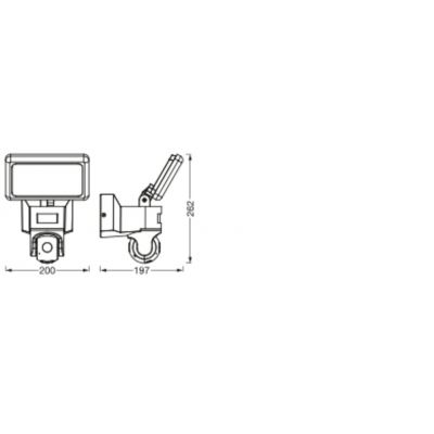 Naświetlacz LED 23W 2000lm 3000K Czujnik iamera HD SMART+ WIFI 4058075564626 4058075564626 LEDVANCE (4058075564626)