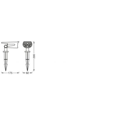 Lampa Ogrodowa Kinkiet Solarny RGBW IP44 Endura GARDEN SOLAR SPOT 4058075564169 LEDVANCE (4058075564169)