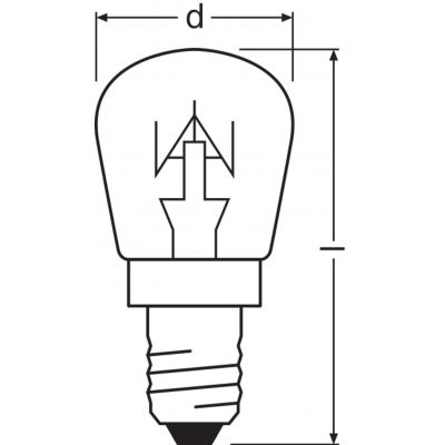 SPC.T26 57 CL 25W 230V E14 FS1 LEDVANCE (4050300309637)