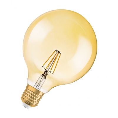 Żarówka LED 6,5W/824 E27 Vintage 1906 LED dim CL GLOBE125 FIL GOLD 51 dim 4058075808997 LEDVANCE (4058075808997)