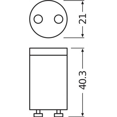 Starter do tub LED T8 FS2 LEDVANCE (4058075013674)